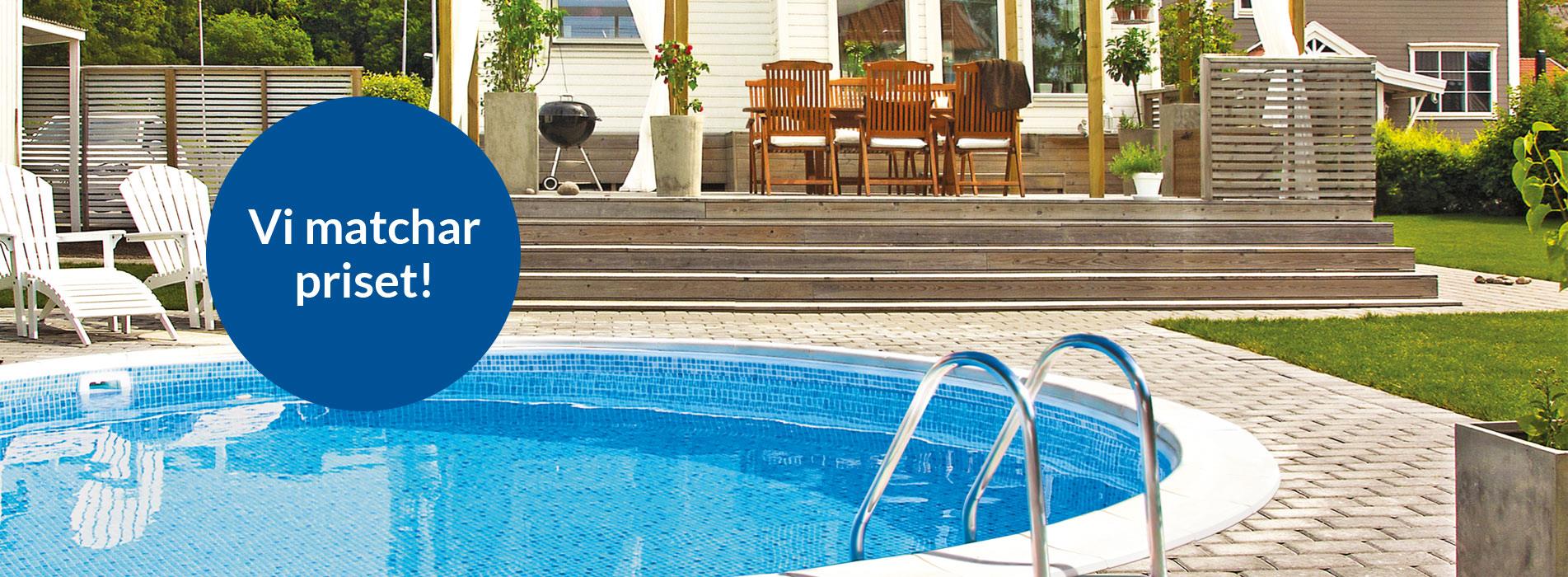 Prisgaranti på pool och spabad