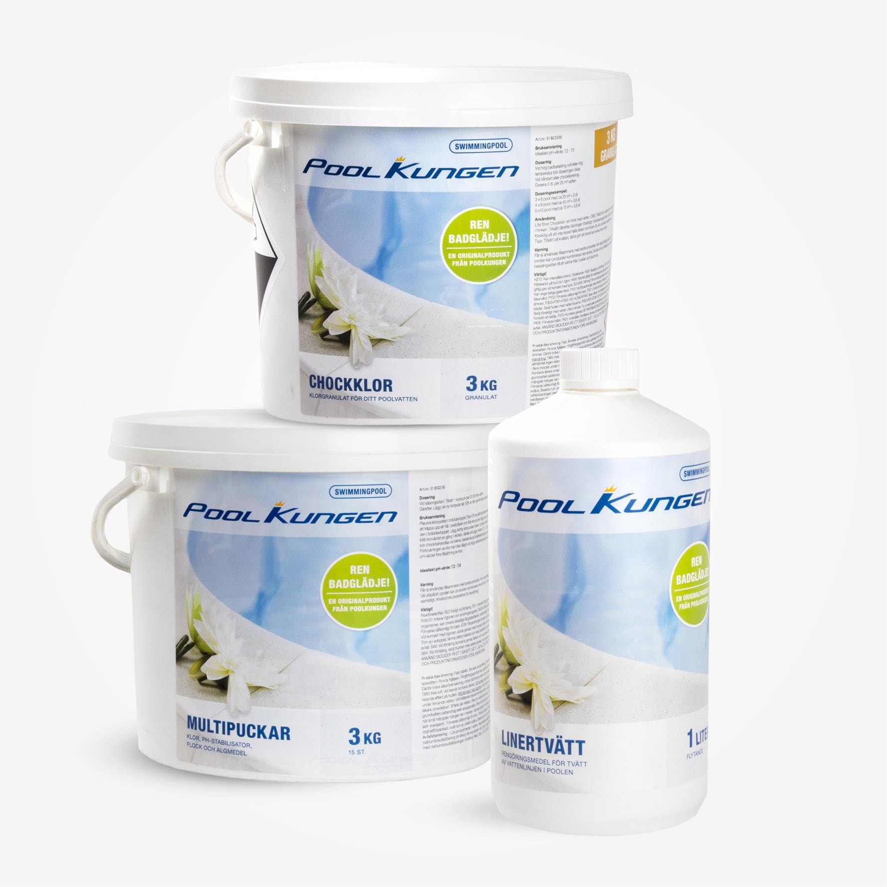 Kampanj på poolkemi 3 för 2