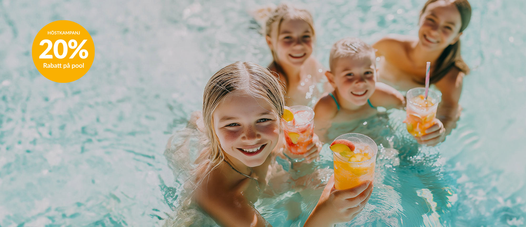 Höstkampanj på pool - 20% rabatt