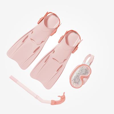 Dykarsett för barn rosa