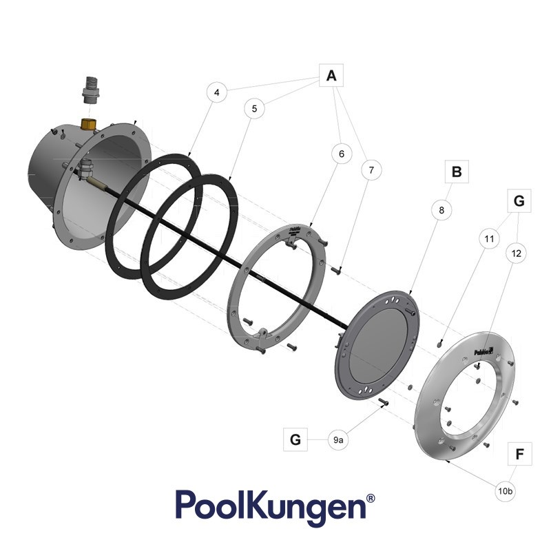 Renoveringskit Lampa Rostfritt - Marine