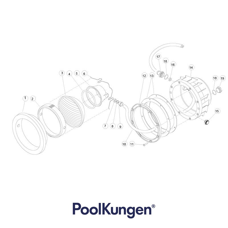 Lamphus plast till pool