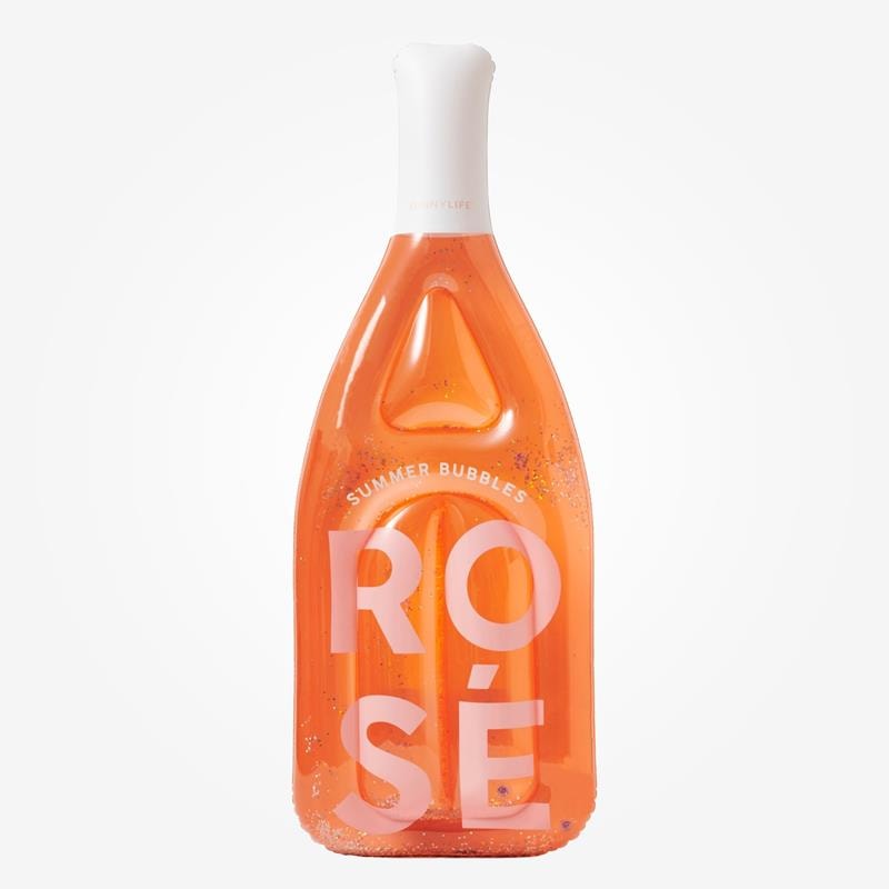 Uppblåsbar roseflaska med glitter