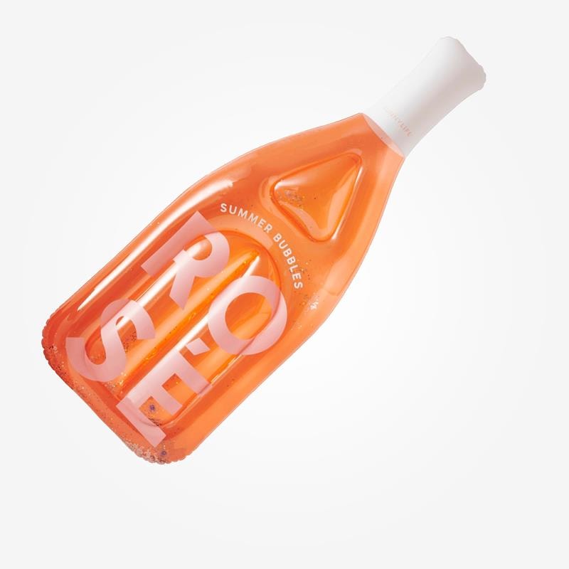 Uppblåsbar roseflaska