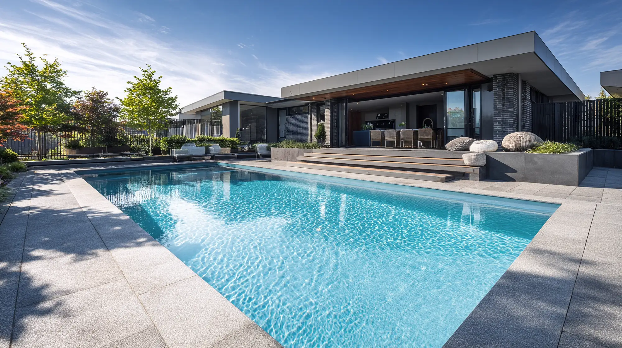 En fin Thermopool med bra cirkulationssystem som denna pool alltid får fint vatten