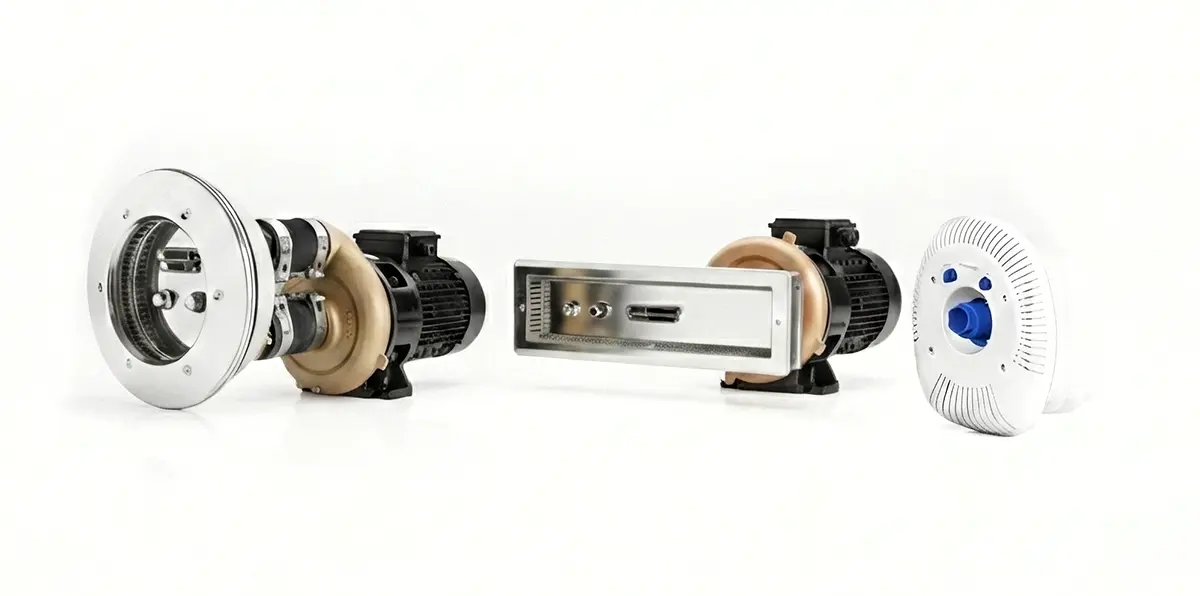 Frilagd bild på samtliga modeller av Jet-Swim