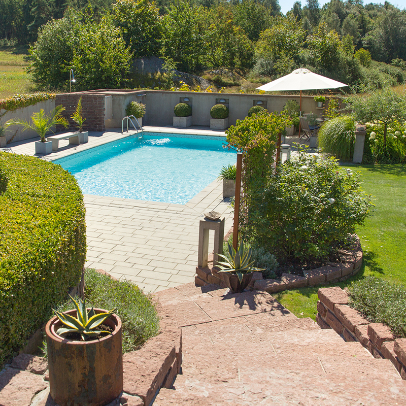 Bild på kundcasepoolen i Onsala