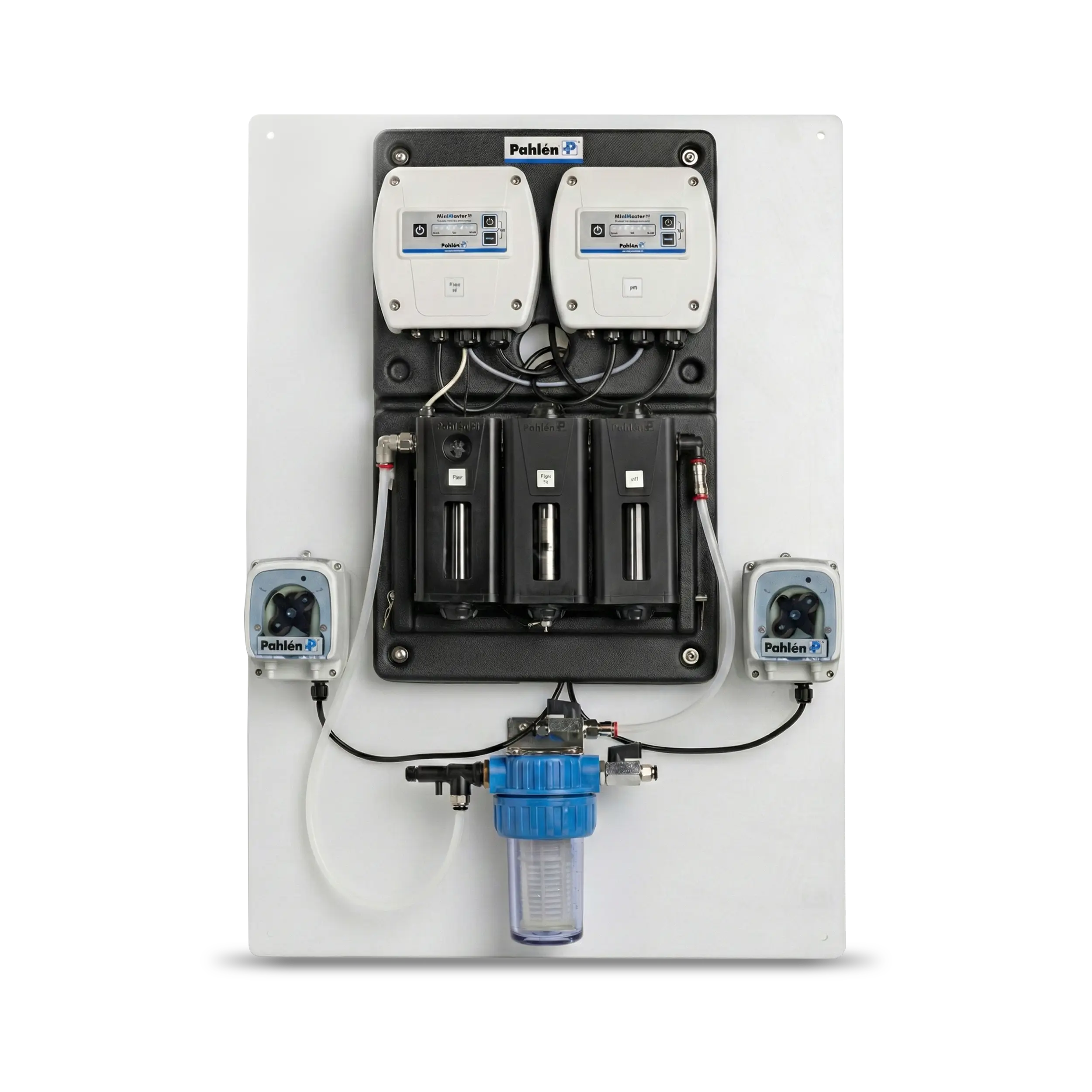 En frilagd bild på en Mini Master för automatisk dosering och minskad kemikaliehantering