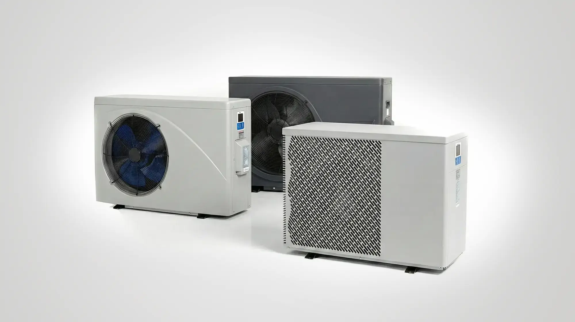 Frilagd bild på våra poolvärmepumpar